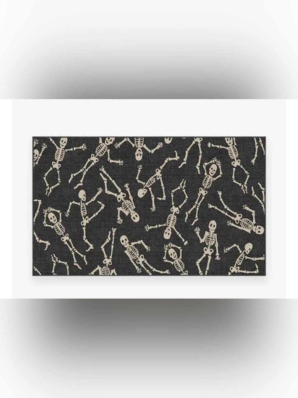 Ruggable Bone Dance Black Flatwoven Rug 3x5